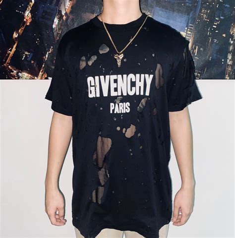 givenchy destroyed t shirt replica|how to spot givenchy clothing.